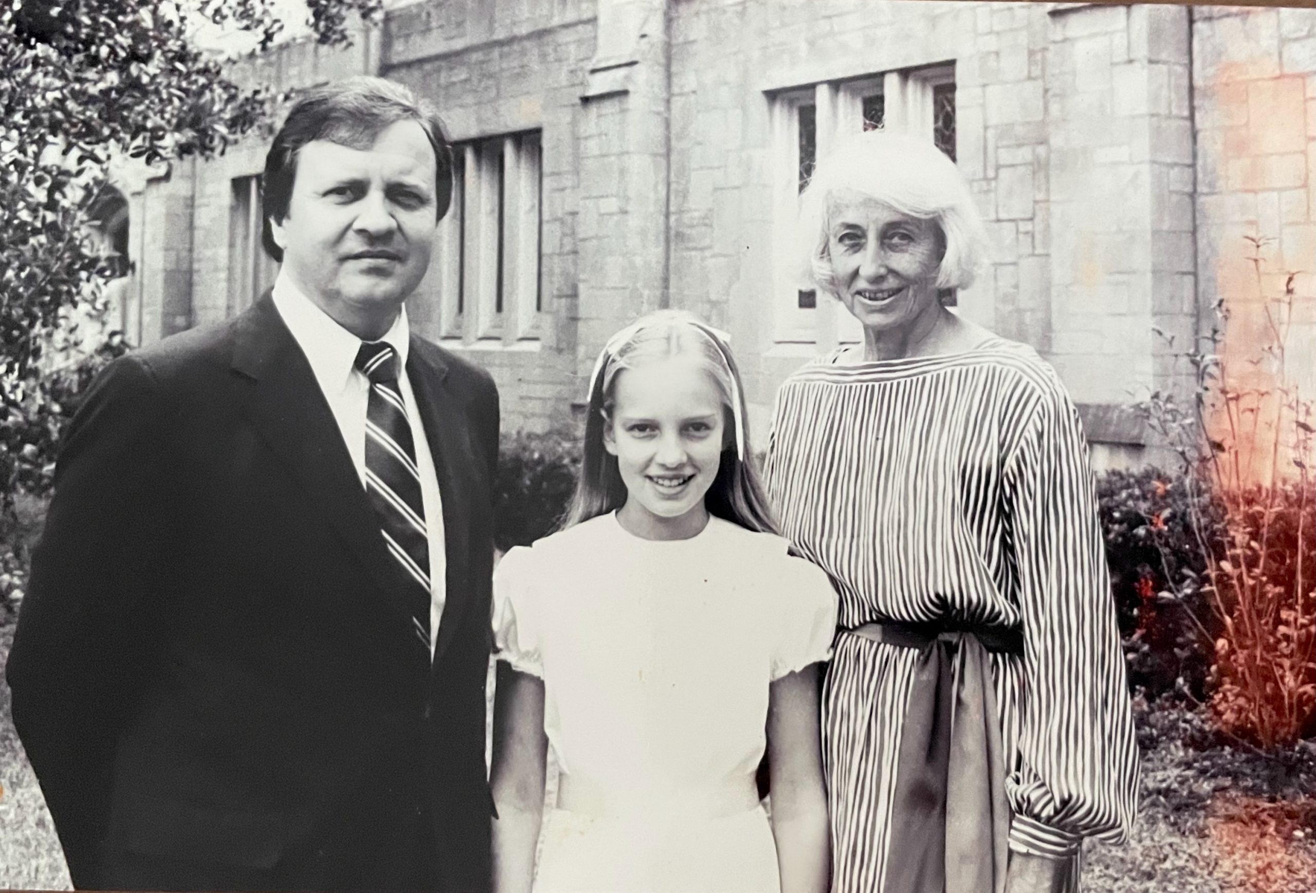 Read more about the article Child of an Artist Pictured with father and Maternal Grandmother: My Confirmation. Mid-1980’s